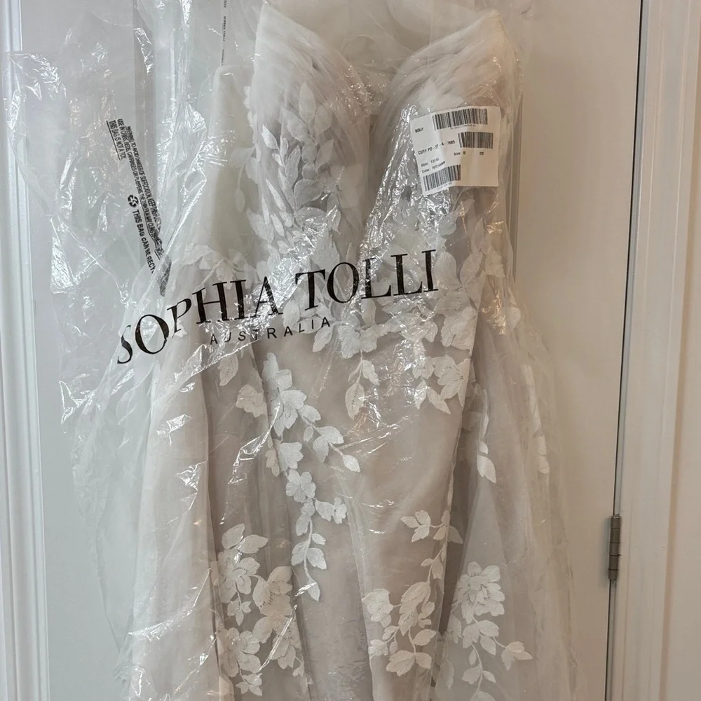 NWT Size 20 Sophia Tolli Wedding Dress Y3146 - Picture 7 of 16